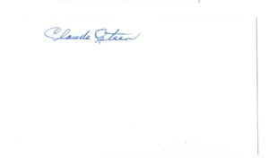 Claude Osteen Signed Card / Autographed MLB Baseball Cincinnati Reds - Picture 1 of 1