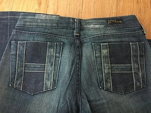 MUJER CITIZENS OF HUMANITY Diseñador Bota Baja Corte Algodón Jeans Talla 27 - Imagen 1 de 4