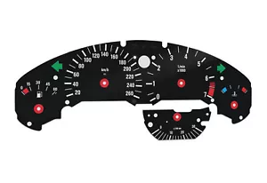 For BMW E36 260km/h - Speedometer Dials from MPH to Km/h Cluster Gauges - Picture 1 of 7