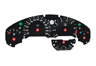 For BMW E36 260km/h - Speedometer Dials from MPH to Km/h Cluster Gauges - Image 1 of 4