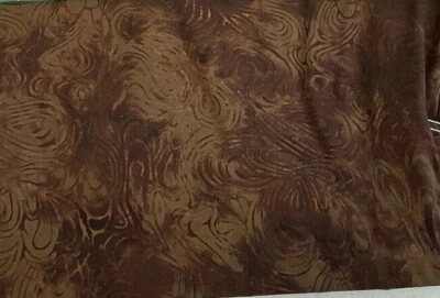 ISLAND BATIK - RAYON - FUDGE BROWNIE-- BY THE YARD - Image 1 of 2