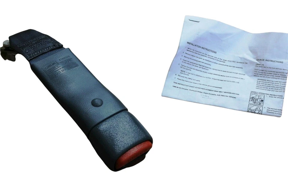 Hebilla de cinturón de seguridad central delantero Dodge Intrepid 93-97 0JX77RP8 abeto azul nuevo de fábrica OEM Foto 1 de 4