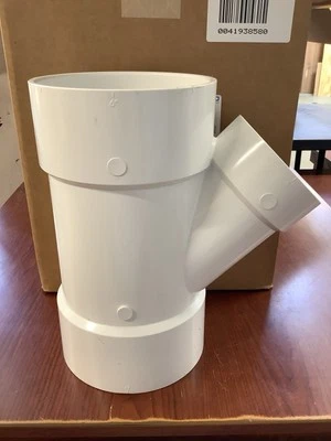 CHARLOTTE PIPE NEW NIBCO 6 in. x 6 in. x 4 in. PVC DWV WYE Reducing C5