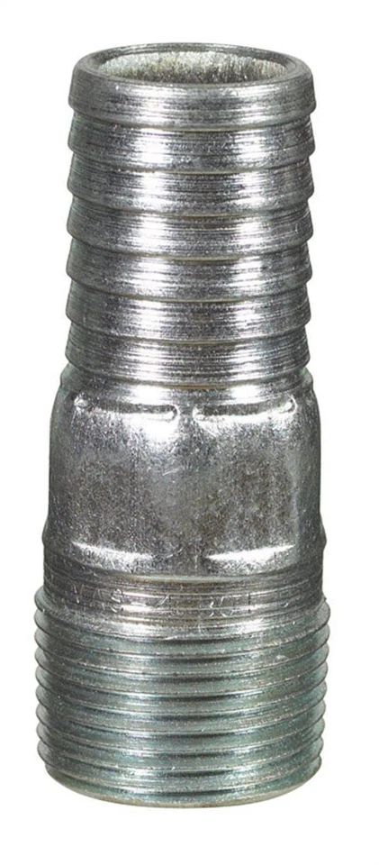 Adaptador de acero galvanizado BK Products 57545 1 barra x 1 diámetro MPT in. Foto 1 de 1