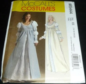 Medieval Renaissance Empire Waist Princess Dress Sewing Costume Pattern 14-20 - Picture 1 of 3