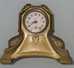 Vintage Ansonia 8 Day Mechanical Brass Desk Clock Works - Picture 1 of 9