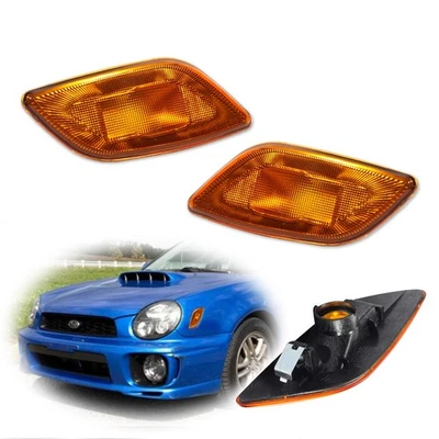 2x Luces marcadoras laterales de lente ámbar estilo OE para 02-03 Subaru Impreza RS / TS / WRX Foto 1 de 4