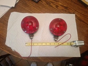 Pair Vintage Unused Signal Star Cyclostat Lights Double Sided - Foto 1 di 8