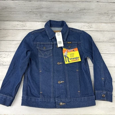 Wrangler Boy's Cowboy Cut Unlined Denim Jean Jacket Sz Medium NWT - Image 1 of 4