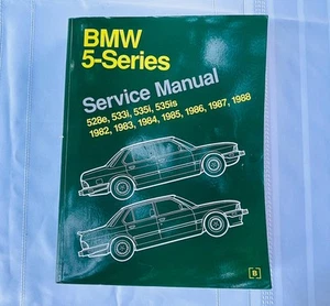 BMW 5-series service manual 1982 -1988 528e 533i 535i 535is - Picture 1 of 5
