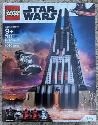 New Open Box 100% Complete Sealed Bags LEGO Star Wars Darth Vader's Castle 75251 - Image 1 of 4