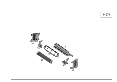 Genuine Mercedes-Benz Air Ducting For Radiator 231-505-15-30 Foto 1 de 2