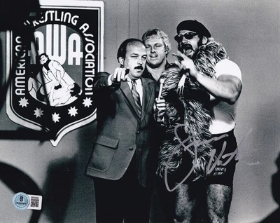 Jesse Ventura Signed 8x10 Photo BAS COA AWA Bobby Heenan & Gene Okerlund Picture - Image 1 of 4
