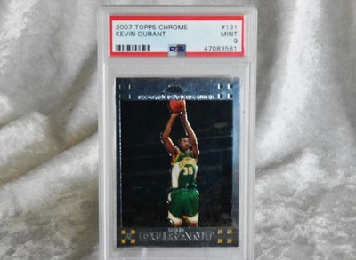 KEVIN DURANT 2007-08 Topps Chrome🔥Rookie #131 PSA 9 RC Mint Seattle Supersonics - Image 1 of 3