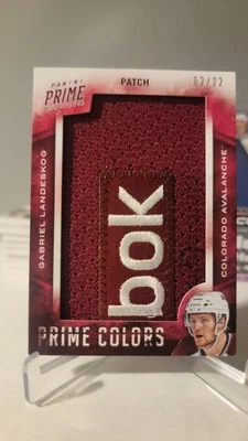 Gabriel Landeskog Panini Hockey Prime Colors Colorado Avalanche Reebok Patch 22 - Image 1 of 3