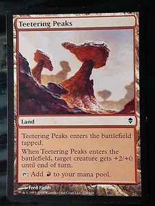 Teetering Peaks , Zendikar , LP , MTG, FREE SHIPPING - Picture 1 of 2