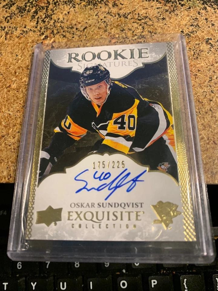 2016-17 UD EXQUISITE OSKAR SUNDQVIST ROOKIE SIGNATURES 175/225  - Image 1 of 1