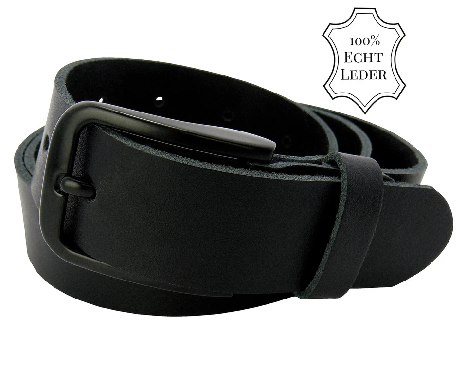 Gürtel Ledergürtel 100% echt Leder 3cm breit Rindsleder Herren Damen Unikat Neu - Bild 1 von 4
