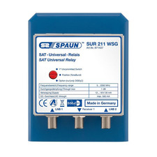 Spaun SUR 211  WSG Sat Antennen  2/1 DiSEqC Schalter mit Option