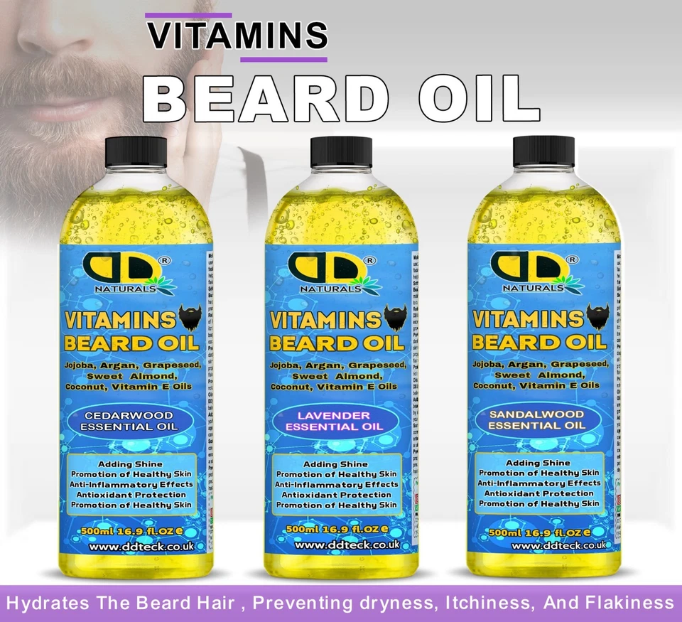 Beard Oil Growth & Conditioning Thicker Fuller and Softer Beard Vitamin E Oil - Image 1 of 1