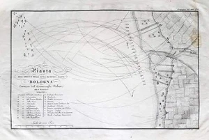 c1820 Seeschacht Boulogne-sur-Mer 1801 Nelson Napoleon Lithographie-Schlachtplan - Imagen 1 de 1