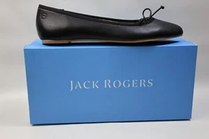 Jack Rogers Serena Round Toe Ballet - Black/Black - Women's Size: 9M - Picture 1 of 18