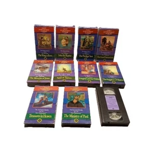 Lot Of 11 Animated Stories From The New Testament VHS Tape Christian Cartoon - Picture 1 of 12