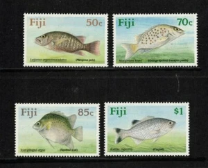 1990 Fiji Fish Stamps Set of 4 SG 806/9 MUH - Picture 1 of 1