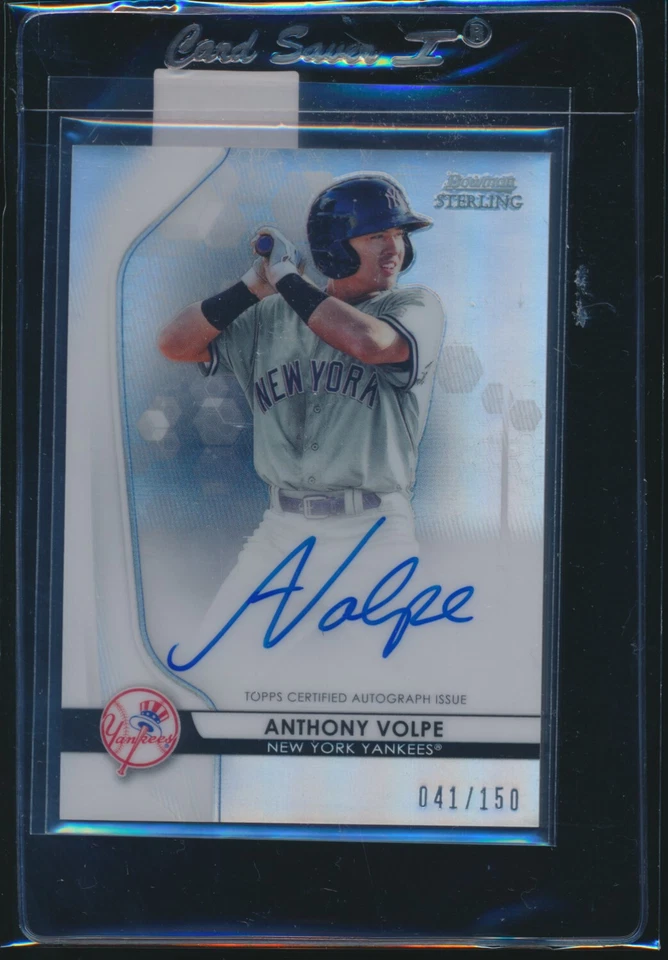 ANTHONY VOLPE AUTO 2020 Bowman Sterling Autograph REFRACTOR #/150 Yankees RC - Image 1 of 1