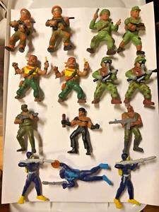 GUTS Soma & Mattel Action Figure Military Mini Vintage Toys - Lot of 14 - Picture 1 of 6