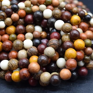 Wood Beads, Mala Prayer Beads - 6mm - Various Options - Picture 1 of 36