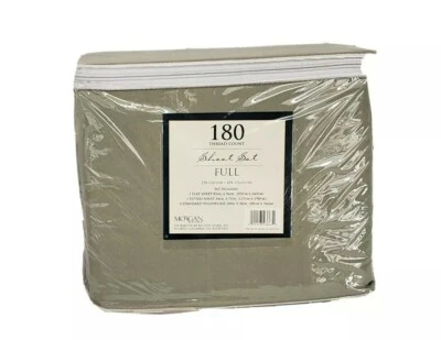 Juego completo de sábanas Morgan Home 180 hilos ¡NUEVO EN PAQUETE! Verde oliva ¡SIN HUMO! Foto 1 de 3