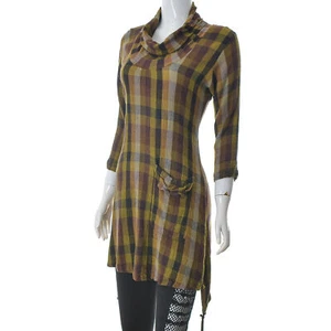 The Masai Top tunica lunga media M multicolore manica a 3/4 collo cappuccio m... - Foto 1 di 6