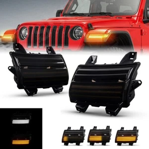2x LED Lights Kit Sequential Turn Signal DRL ABS for Jeep Wrangler JL 2018-2022 - Bild 1 von 11