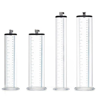 Deluxe-Penis-Enlarger-Pump-Replacement-Acrylic-Cylinder-with-Valve-12" and 9" - Image 1 of 4