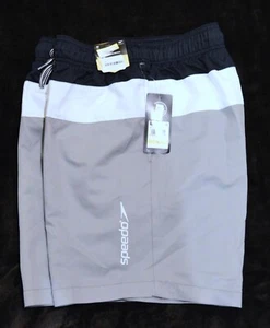 NUEVO CON ETIQUETAS Speedo Natación Forrado Elástico 18" Elástico 50+ UPF Pantalones Cortos Para Hombre M Mediano - Imagen 1 de 2
