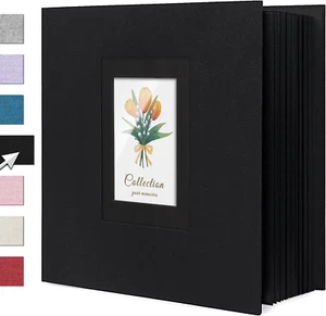 Linen Photo Album 4X6 1000 Pockets Fabric Cover for Weddings, Family, Travel - Picture 1 of 12