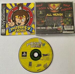 Monkey Hero (Sony PlayStation 1, 1999) Complete w/ Manual - TESTED