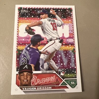 2023 Topps Holiday Mega Box Vaughn Grissom RC #H107 Braves!!! - Image 1 of 2