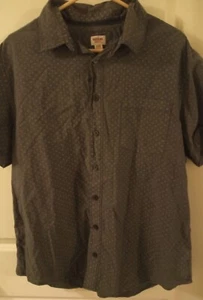Mossimo Short Sleeve Button Down Extra Large Polka Dot Shirt - Picture 1 of 3
