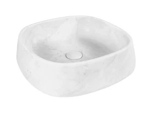 CIPI CALACATTA PUNCH Lavandino da appoggio in marmo con venature grigio chiaro - Imagen 1 de 1