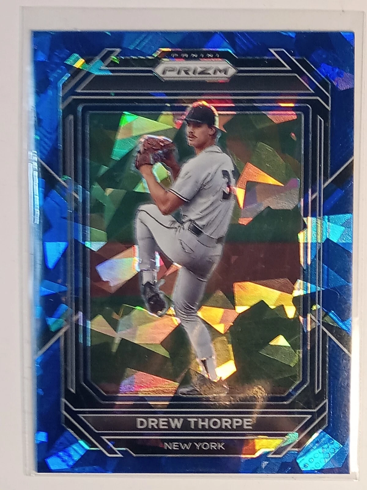 Drew Thorpe 2023 Panini Prizm Blue Ice Prizm No.138 New York Yankees