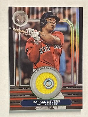 2024 Topps Tribute Rafael Devers Stamp Of Approval Relic /99 - Image 1 of 2