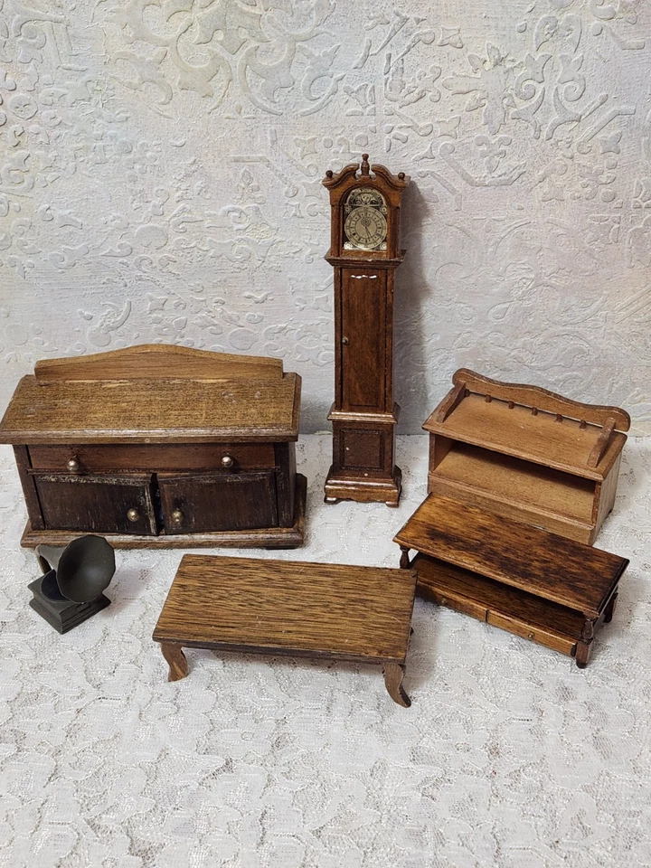 Kit de muebles vintage para casa de muñecas para salón.L-5 Foto 1 de 4