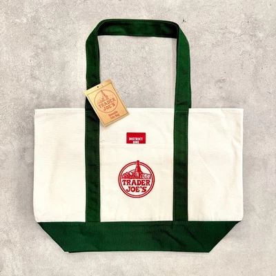 Juego de 3 bolsas de supermercado Trader Joes de lona micro vacaciones 2025 *EN MANO* Foto 1 de 2