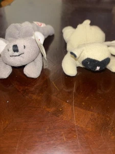 Ty Teenie Beanie Boos McDonald's Happy Meal Toys Mini Peluche Lotto di 2 Mel Chops - Foto 1 di 15