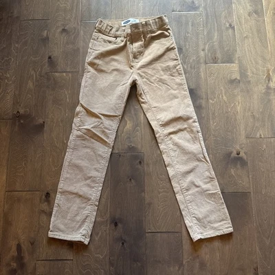 Boys Old Navy Khaki Velvet Karate Slim Built In Flex Max Size 10 Pants - Image 1 of 4