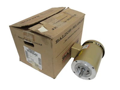 NEW BALDOR VEM3542 MOTOR 3/4HP 208-230/460V 1750RPM 5/8″ DIA. - Image 1 of 4