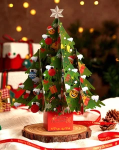 Tarjeta emergente de árbol de Navidad Lover Ho LED musical reutilizable - Imagen 1 de 5