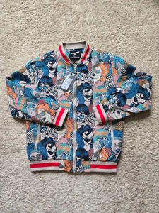 VIP collection multi faces jacket mens L tapestry bomber - Picture 1 of 9